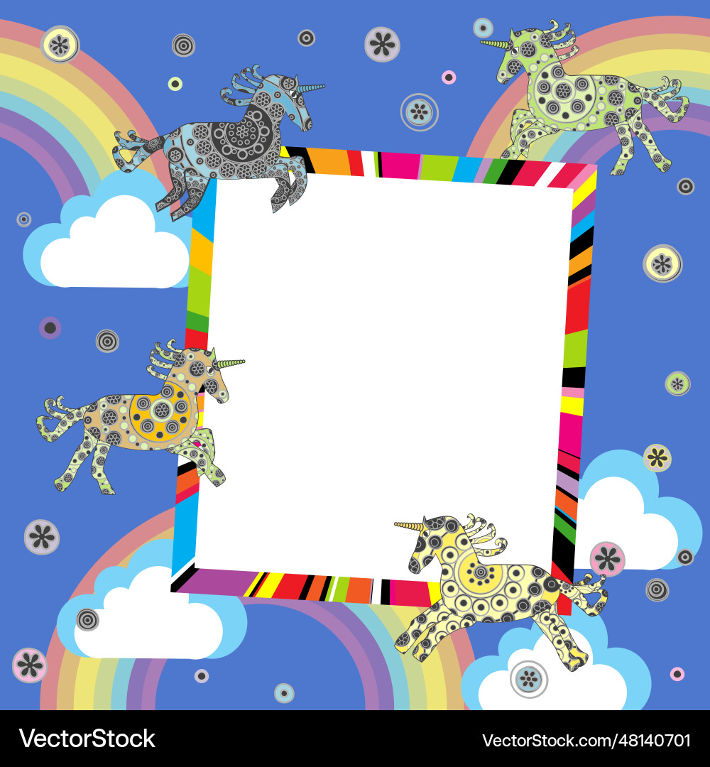 Colored frame with place for your text Vector Image