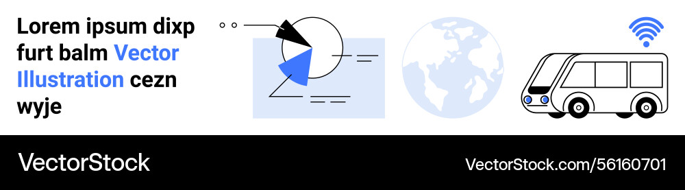 Data visualization global connectivity and smart Data visualization global connectivity and smart vector image
