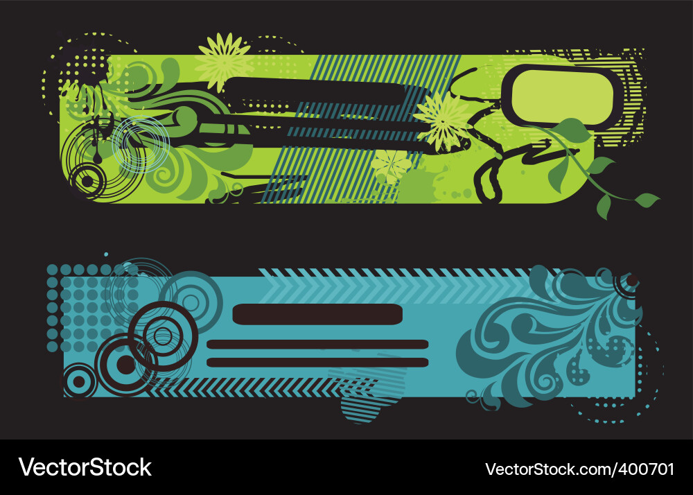 Grunge banners Vector Image