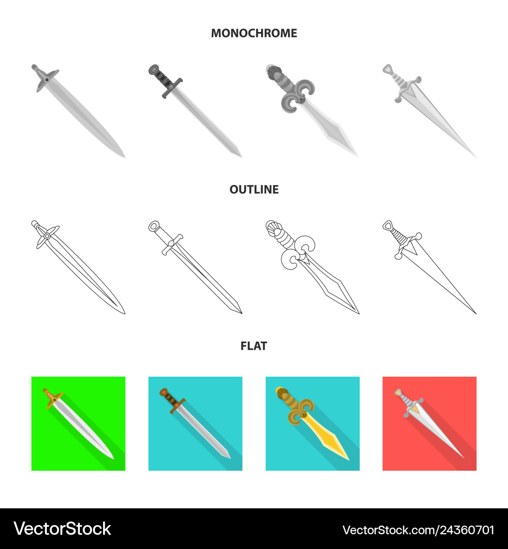 Isolated object of game and armor sign set Isolated object of game and armor sign set vector image