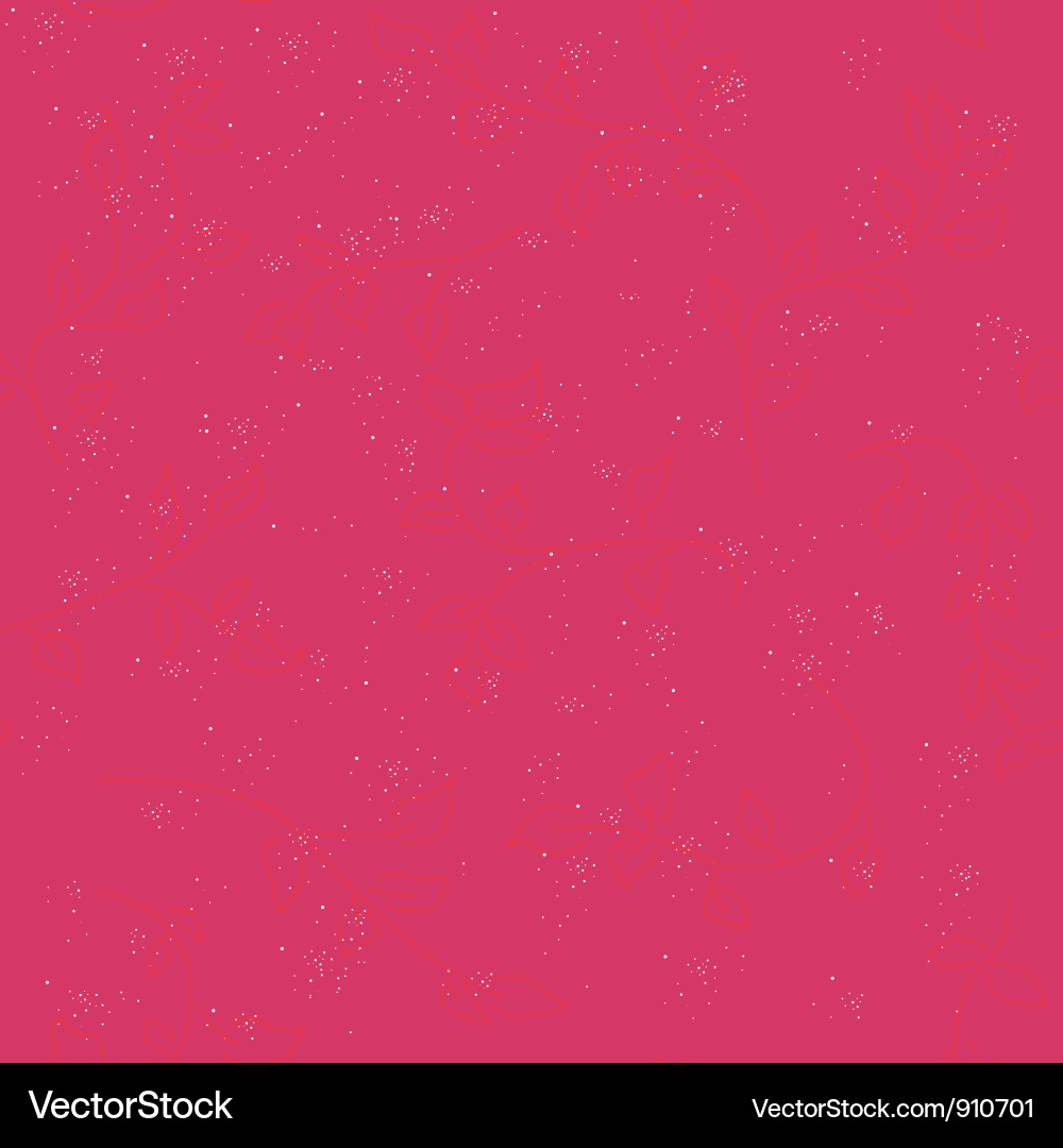 Pattern with red branches vector image