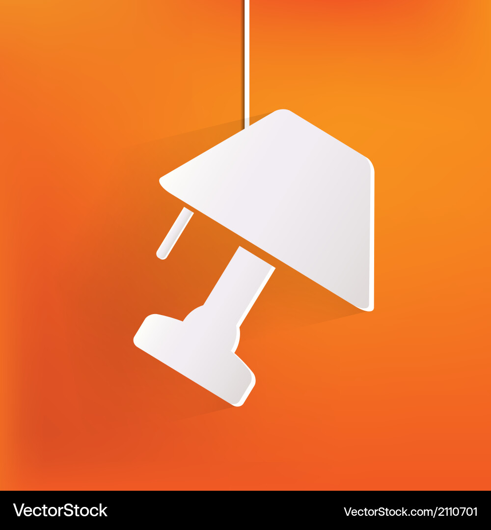 Table lamp icon Vector Image