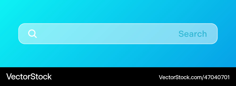 Transparent search bar internet browser engine Transparent search bar internet browser engine vector image