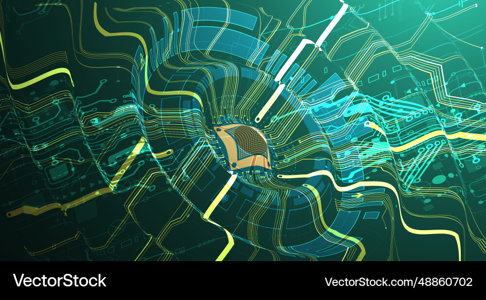 Abstract background on technological Vector Image