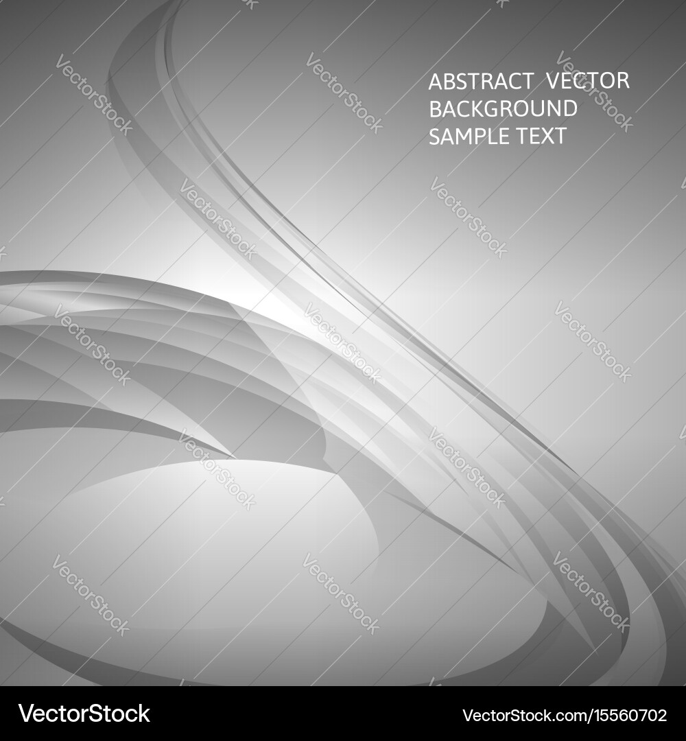 Abstract gray curve background Vector Image