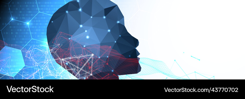Artificial Intelligence Network vector image