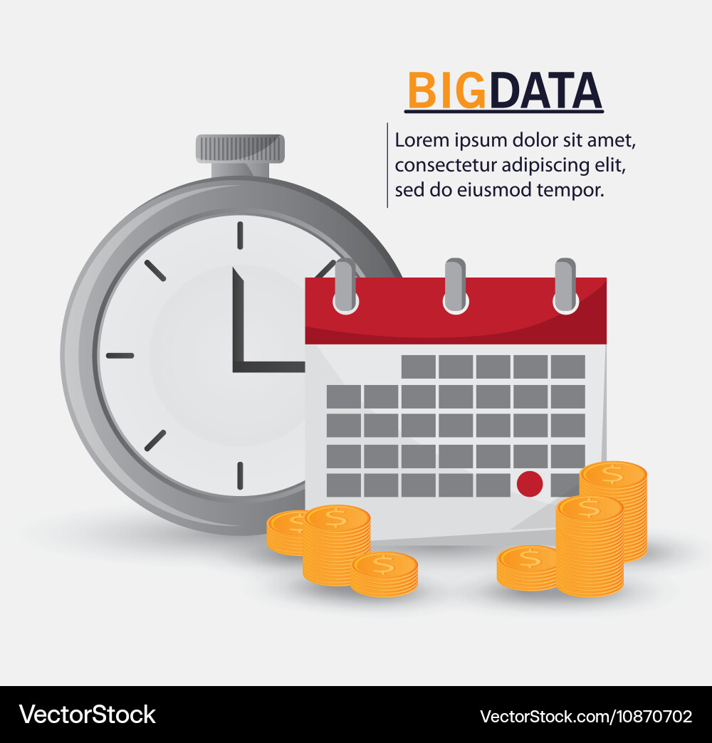 Big data center base and web hosting icon set Vector Image