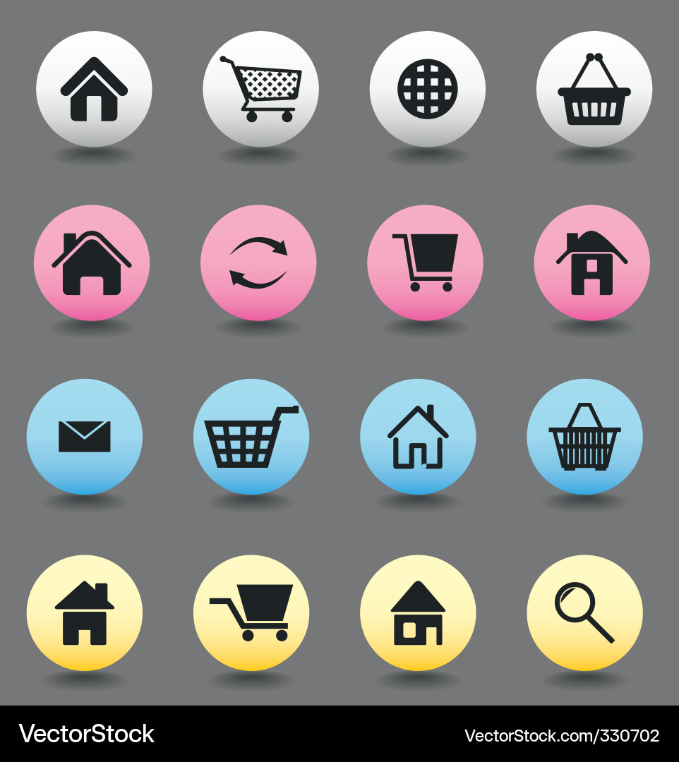 Button internet Vector Image