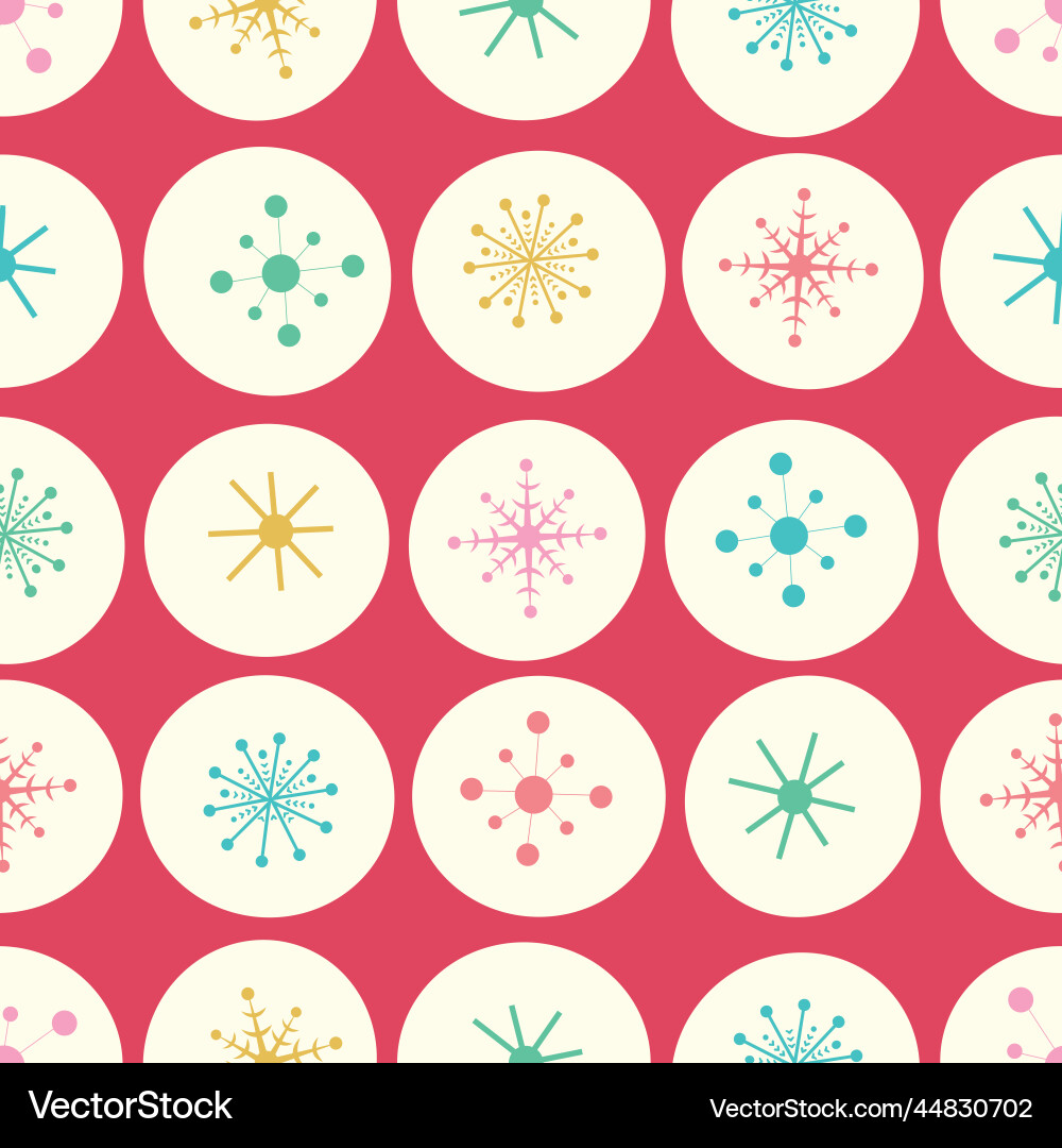Christmas snowflake and star abstract pattern Christmas snowflake and star abstract pattern vector image