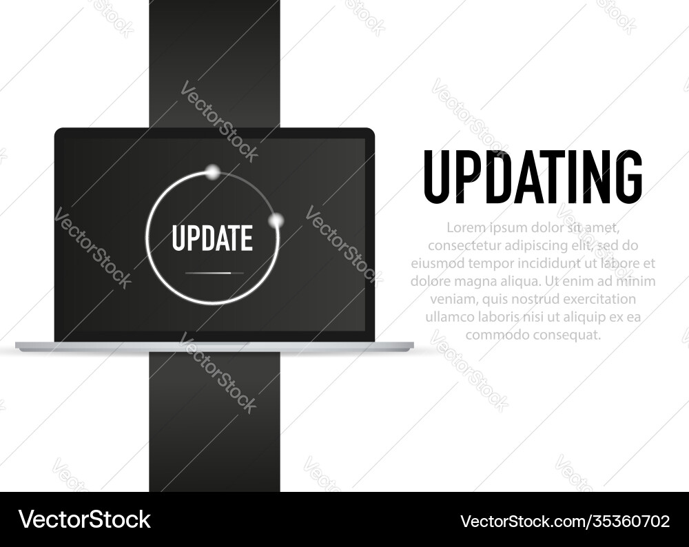 Data update or synchronize with bar process Data update or synchronize with bar process vector image