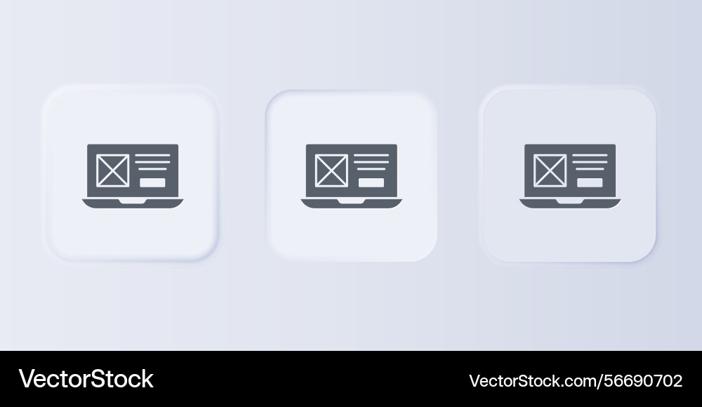 Grey ui or ux design icon isolated Grey ui or ux design icon isolated vector image