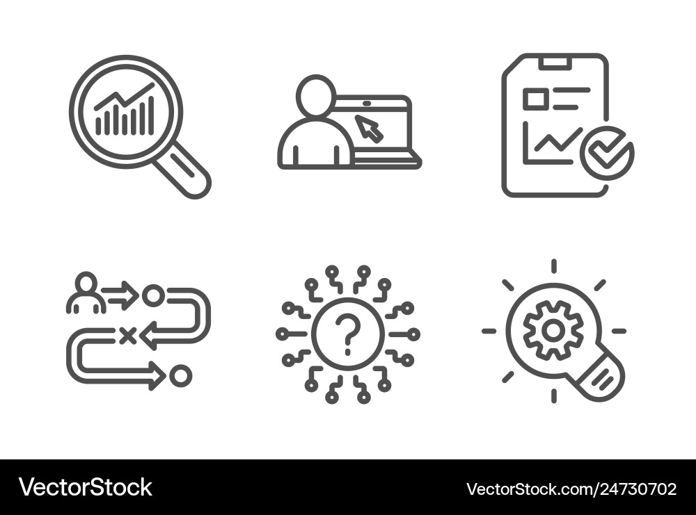 Report checklist data analysis and question mark Report checklist data analysis and question mark vector image