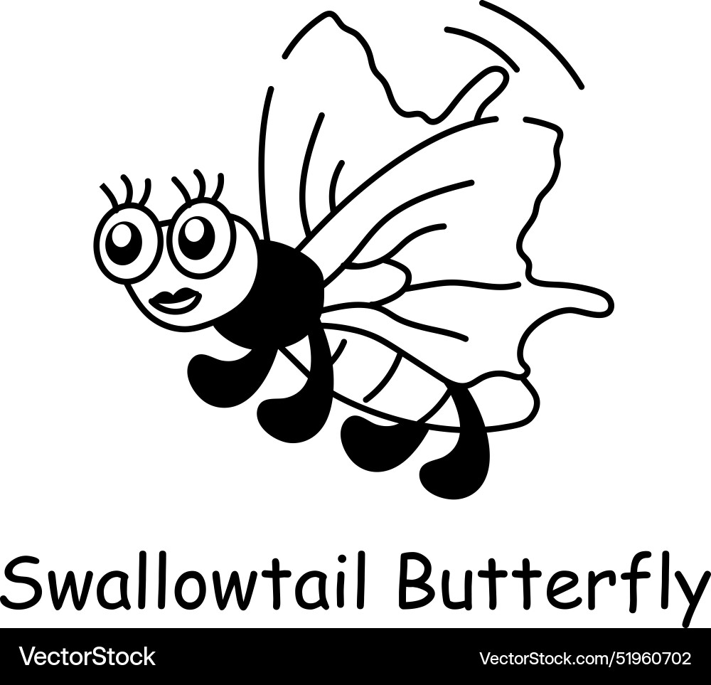 Swallowtail butterfly Royalty Free Vector Image