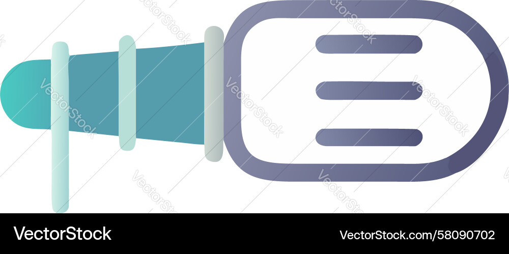 USB-C Data Connector Vector Image