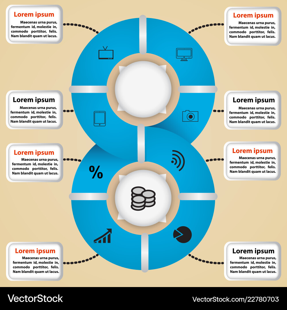 Circle of icons Circle of icons vector image