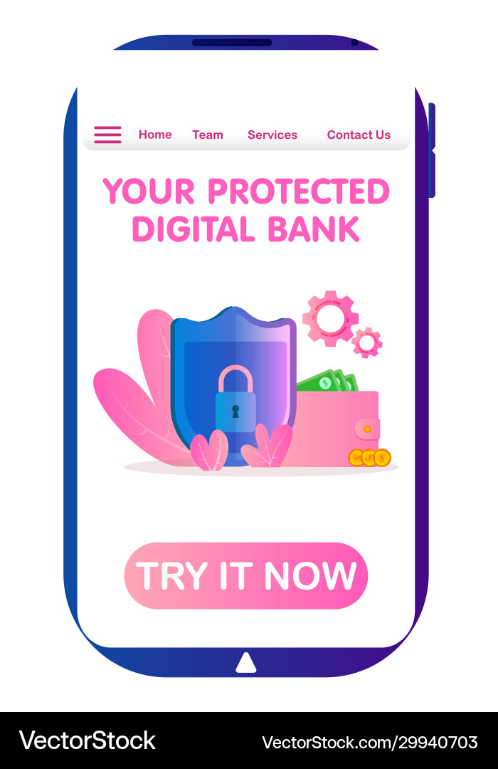 Data protection and mobile file guard security Data protection and mobile file guard security vector image