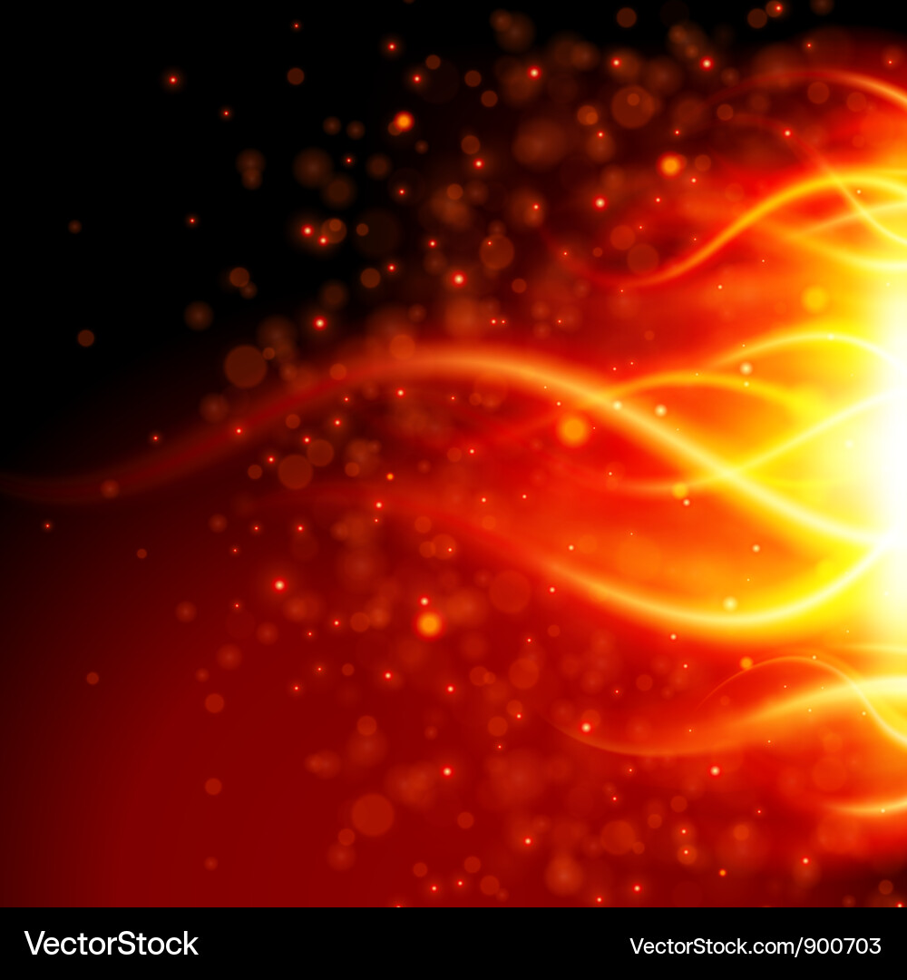 Dynamic Flame Stream vector image