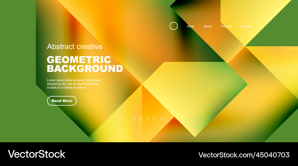 Fluid gradient geometric triangles abstract Vector Image