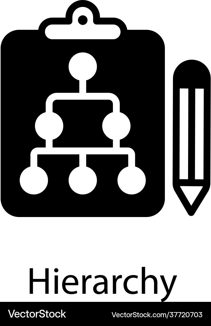 Hierarchy vector image