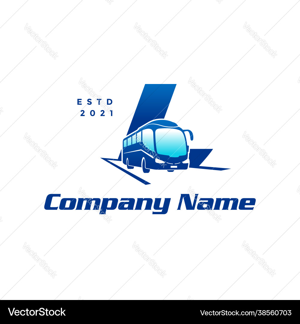 Initial l bus Vector Image