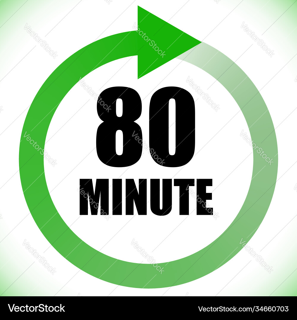 Numbers numerals dial time duration and schedule Vector Image