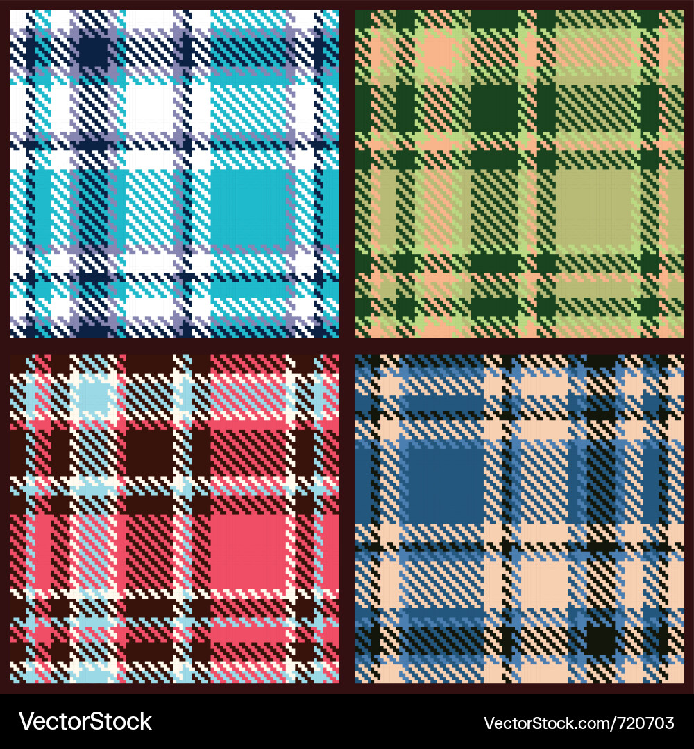 Seamless Checkered Pattern Vector Image
