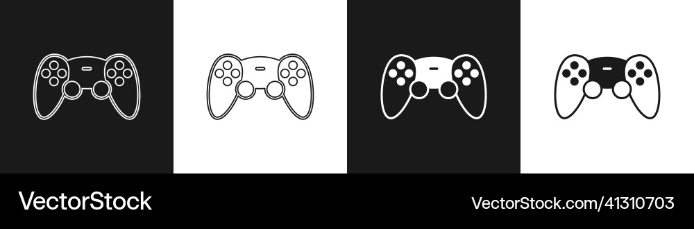 Spielsteuerung oder Joystick für Konsole einstellen Spielsteuerung oder Joystick für Konsole einstellen vektorbild
