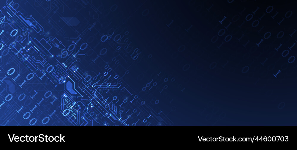 Technology Data Network Background Vector Image