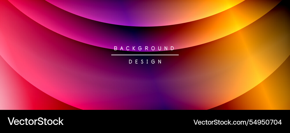 Bright rainbow style color gradient with curve Bright rainbow style color gradient with curve Vector Image