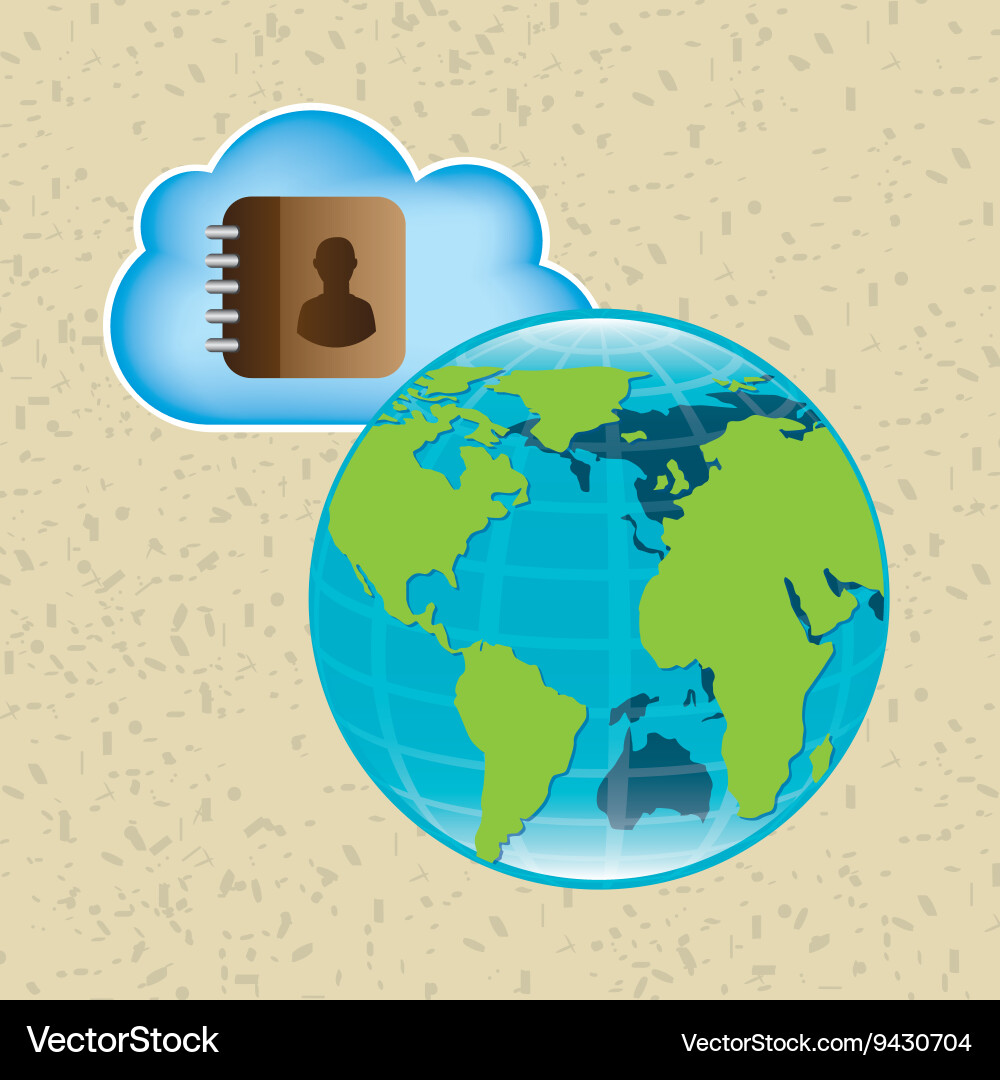 Cloud computing design Vector Image