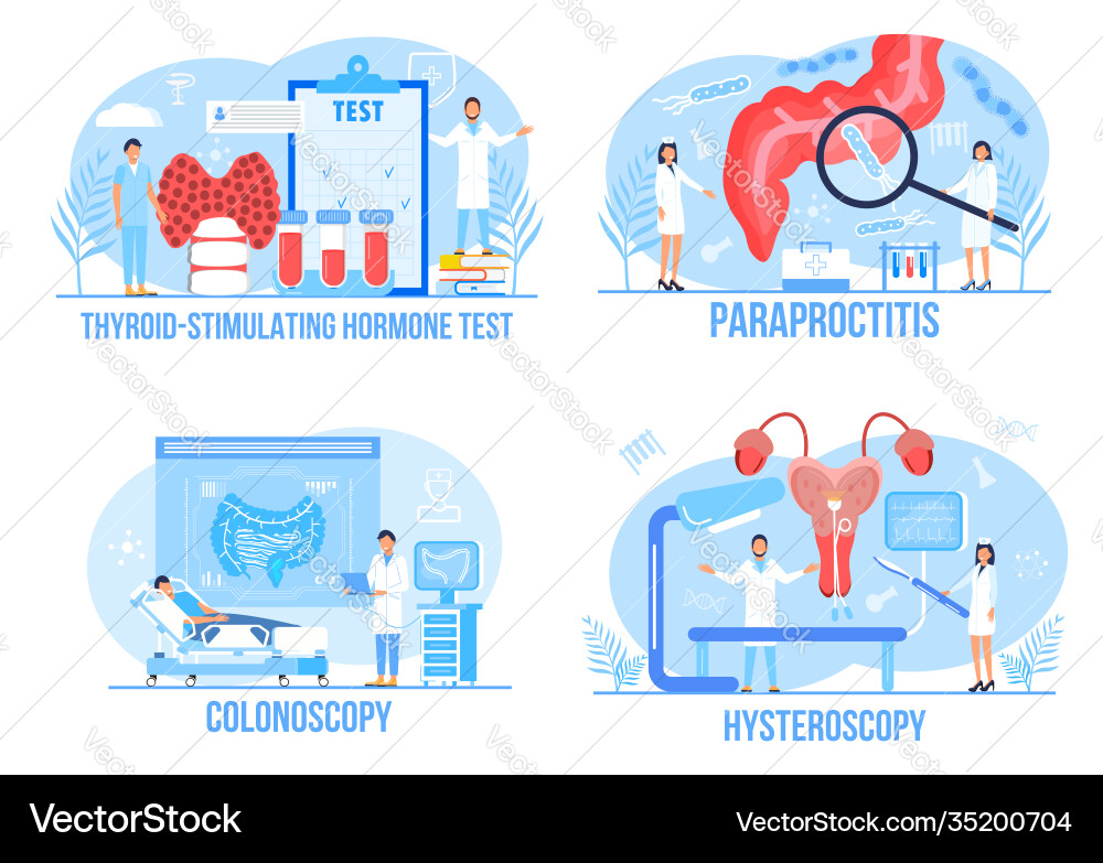 Hysteroscopy uterus womb thyroid-stimulating Hysteroscopy uterus womb thyroid-stimulating vector image