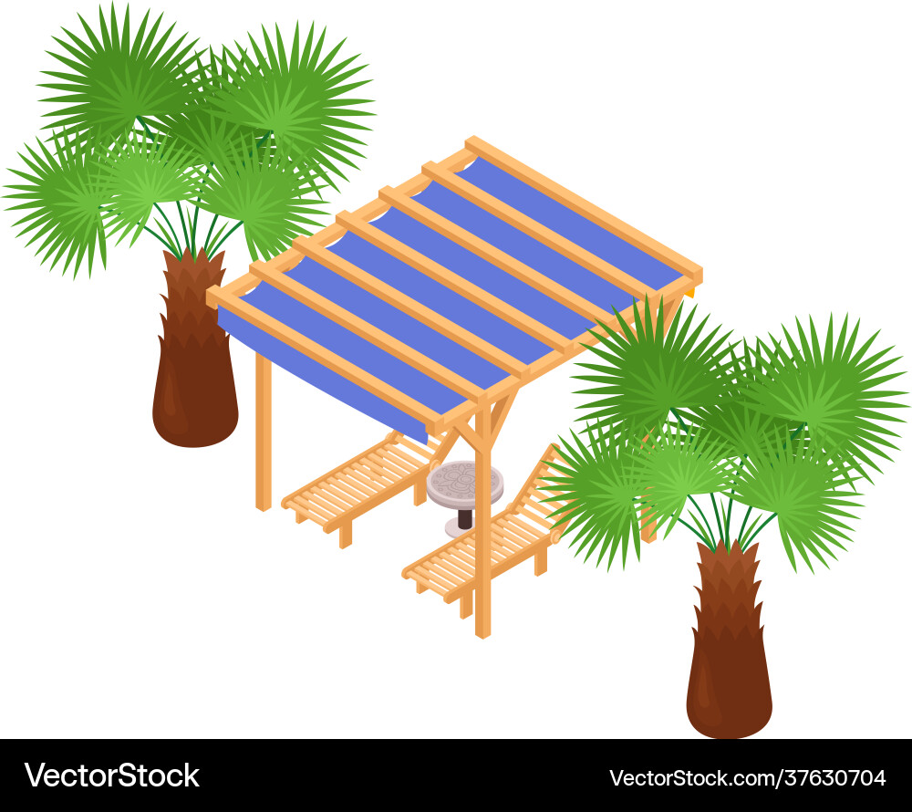 Lounge isometric icon vector image