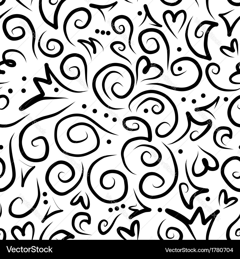 Swirl Pattern - Abstract Repeat Vector Image
