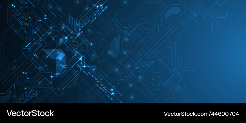 Technology data background idea of global vector image