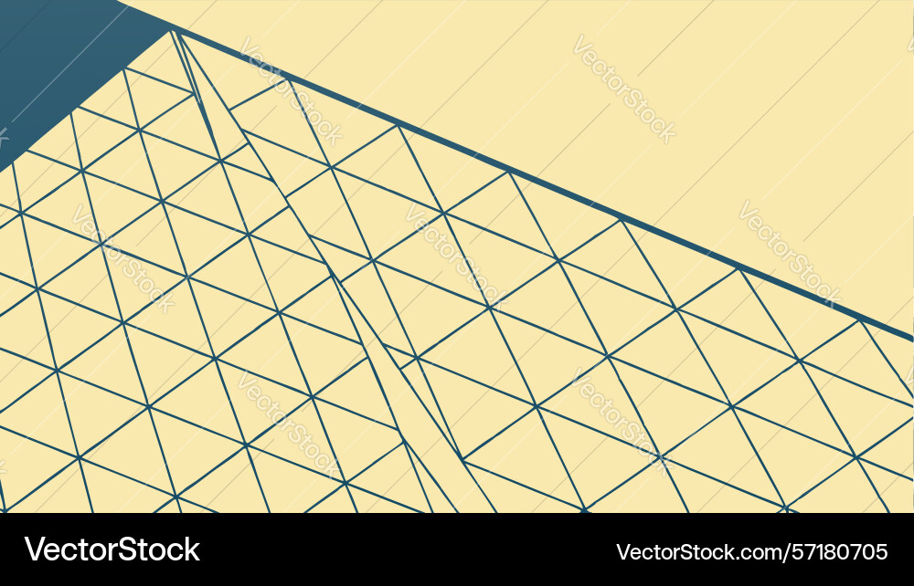 Abstract geometric pattern background in warm vector image