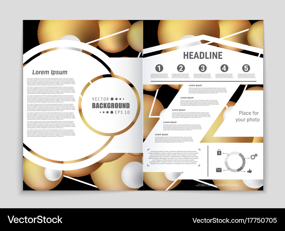 Abstract layout background set for art vector image