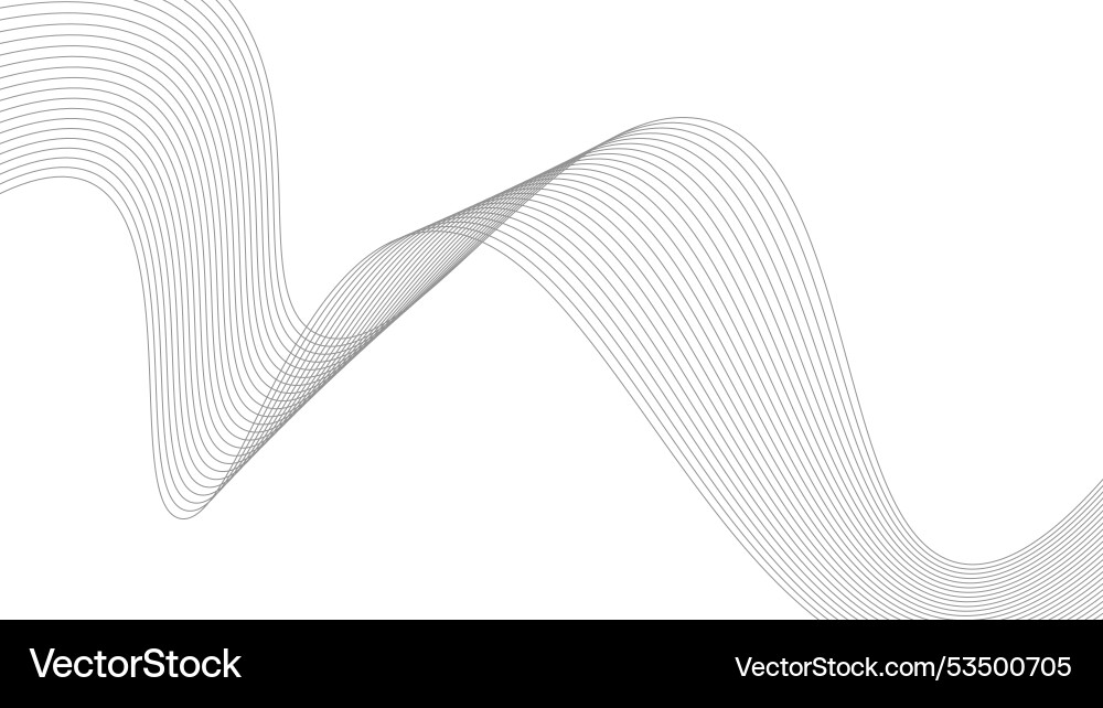 Abstract wavy line background pattern Vector Image