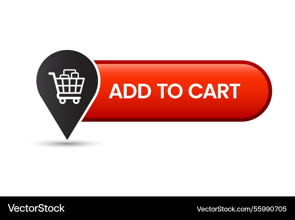 Add to cart online shopping button Vector Image