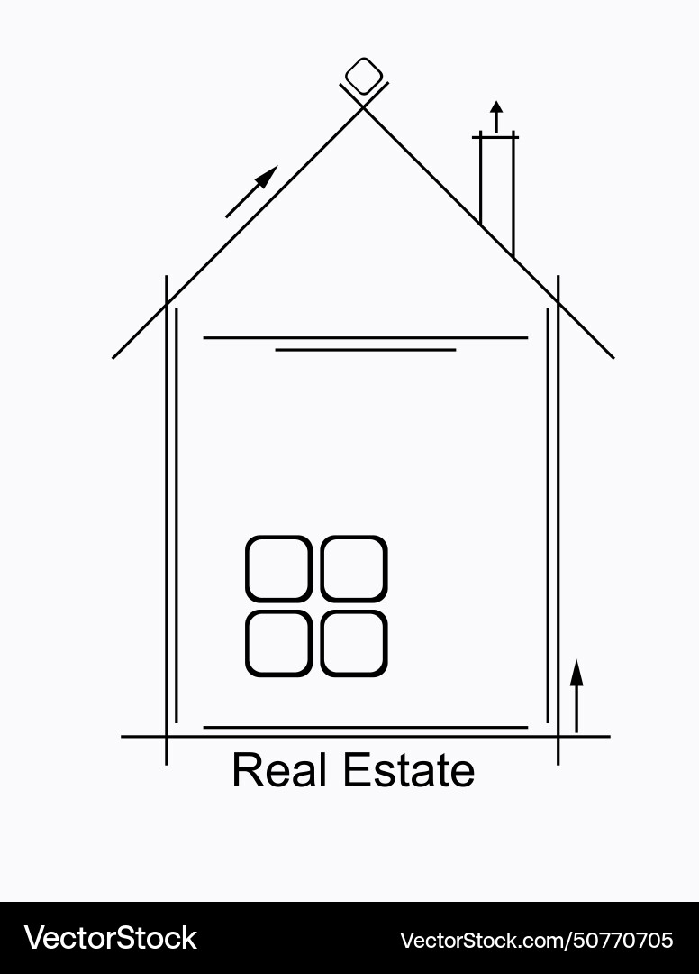 City real estate circuit Royalty Free Vector Image