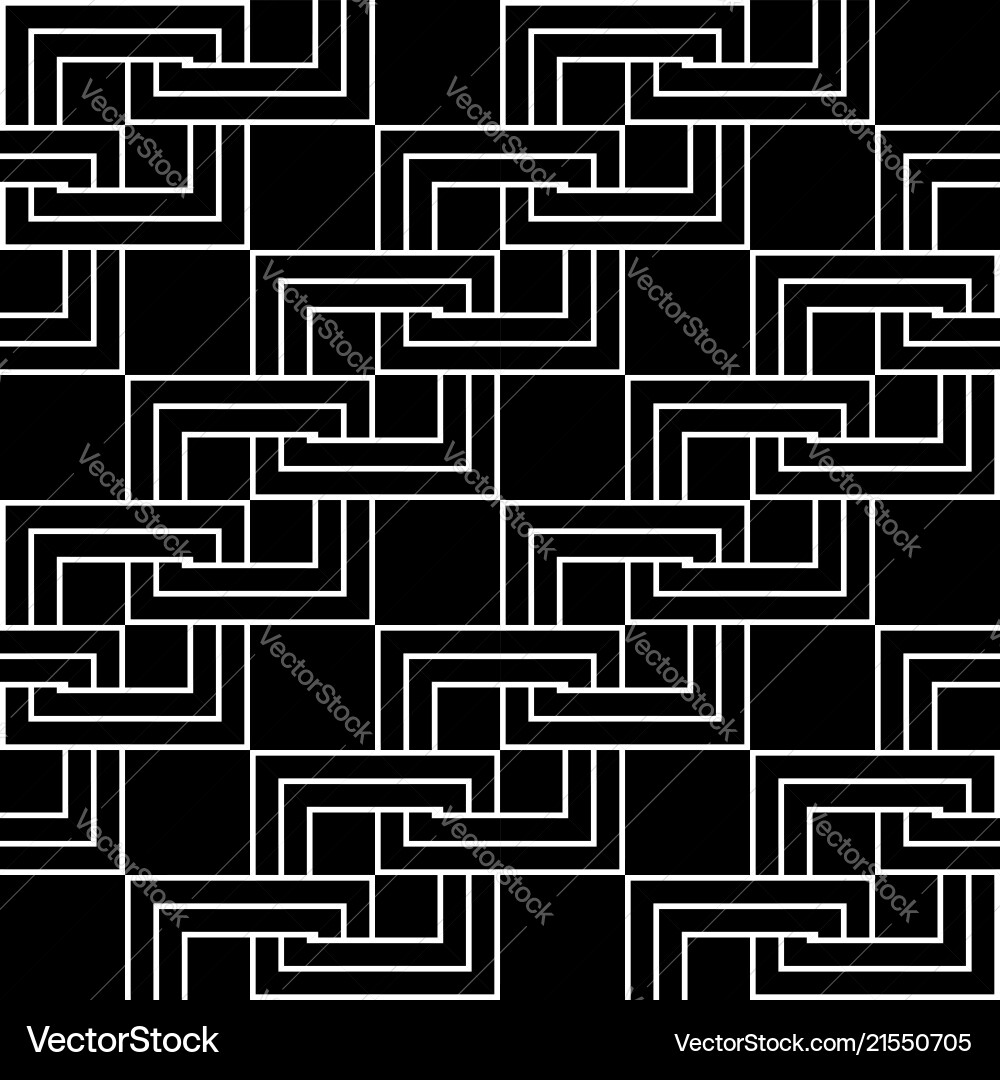 Design seamless monochrome chain pattern vector image