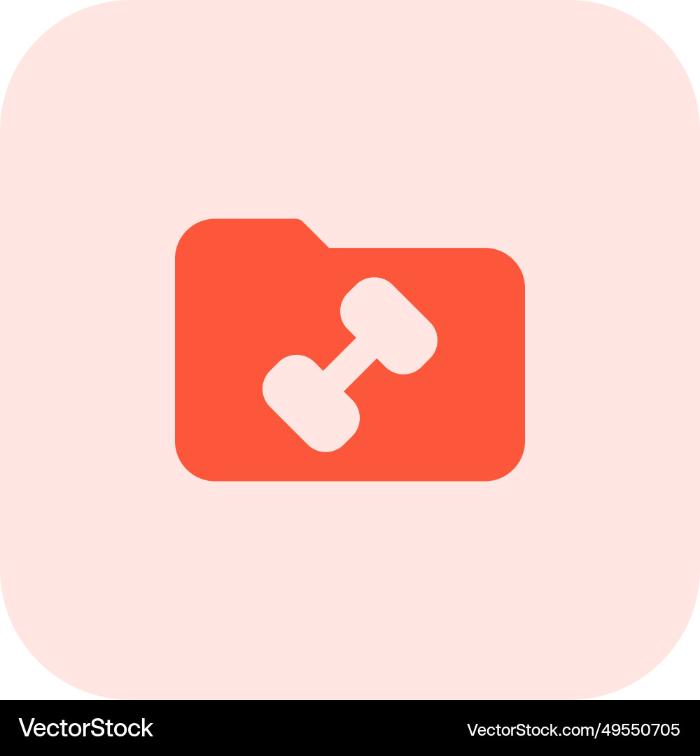 Exercise related computer folder isolated vector image