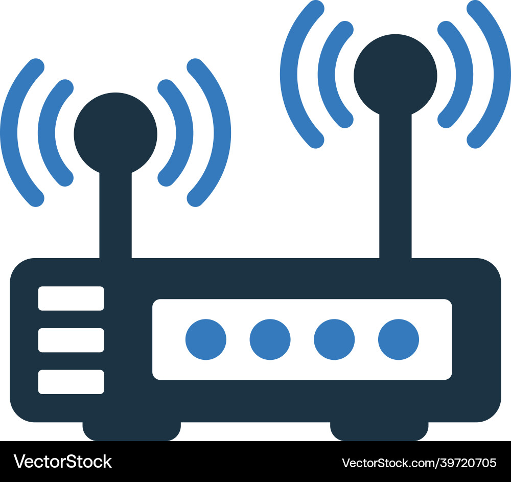 Internet router network icon simple editable vector image