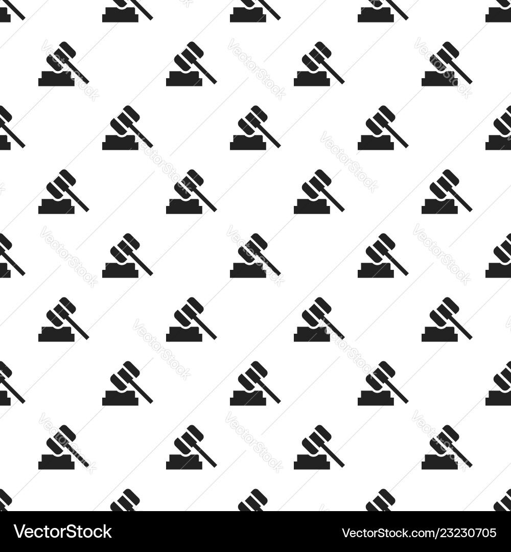 Judge hammer pattern seamless Judge hammer pattern seamless Vector Image
