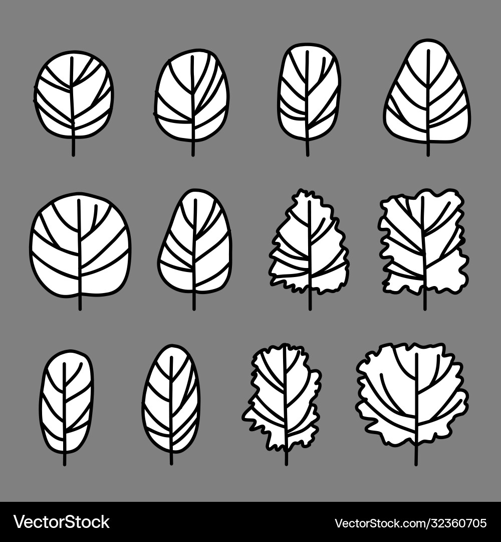 Tree sketch architecture Tree sketch architecture vector image