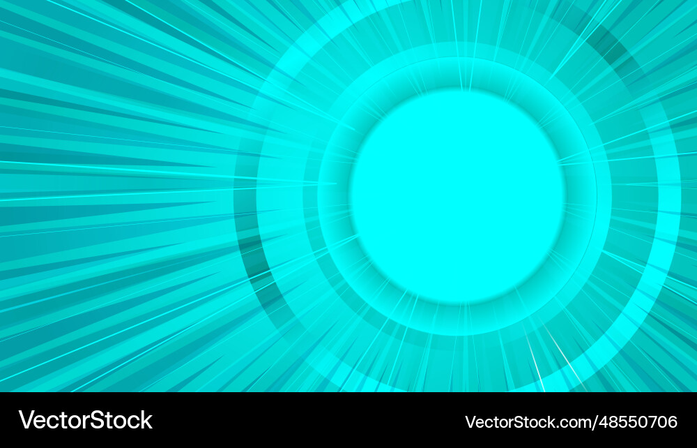 Abstract blue background with rays and space vector image