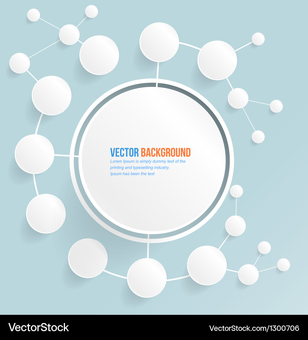 Abstract web design bubble vector image