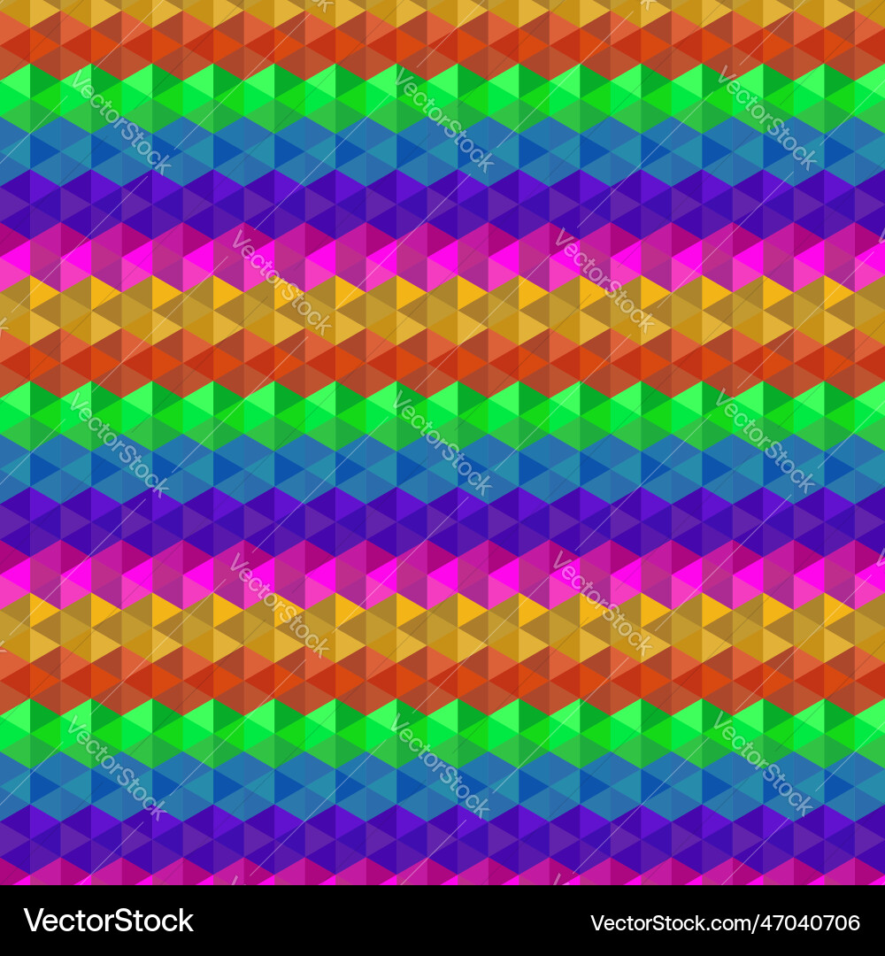 Colorful Triangular Pattern vector image