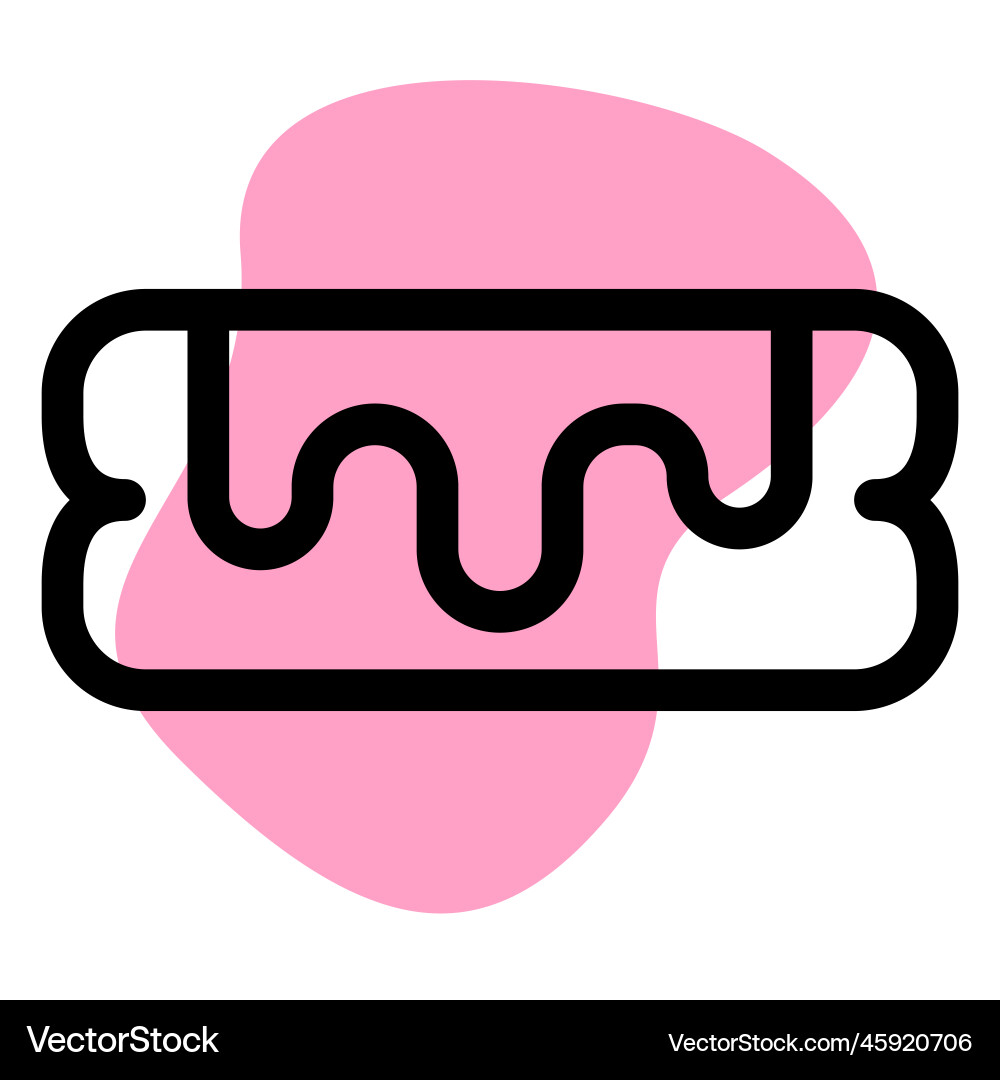 Eclairs puff light icon Vector Image