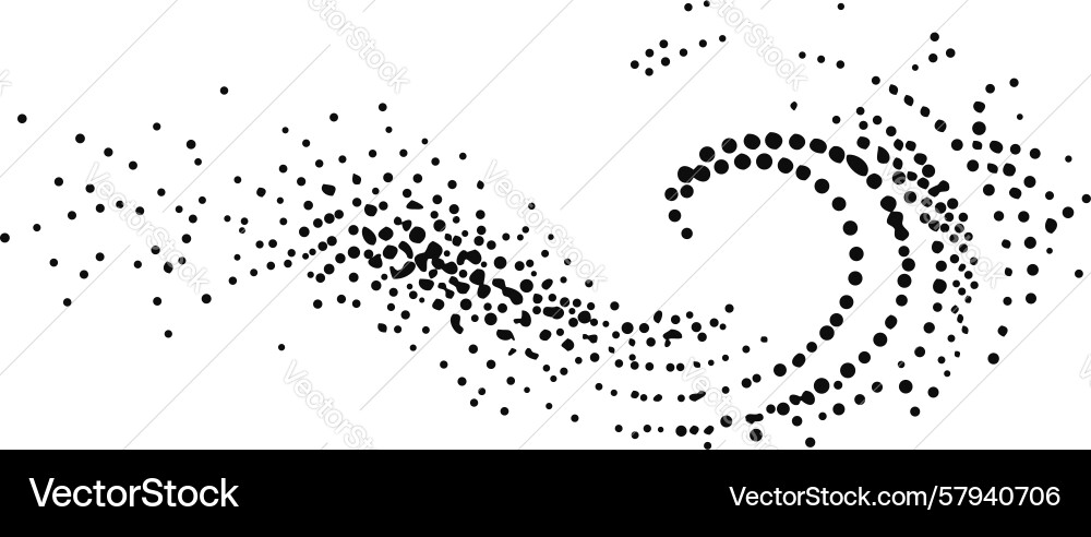 Ethereal Particle Vortex Vector Image