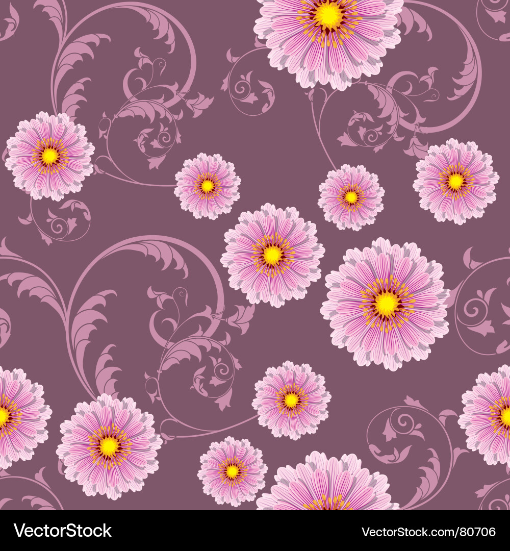 Floral Seamless Pattern Vector Image